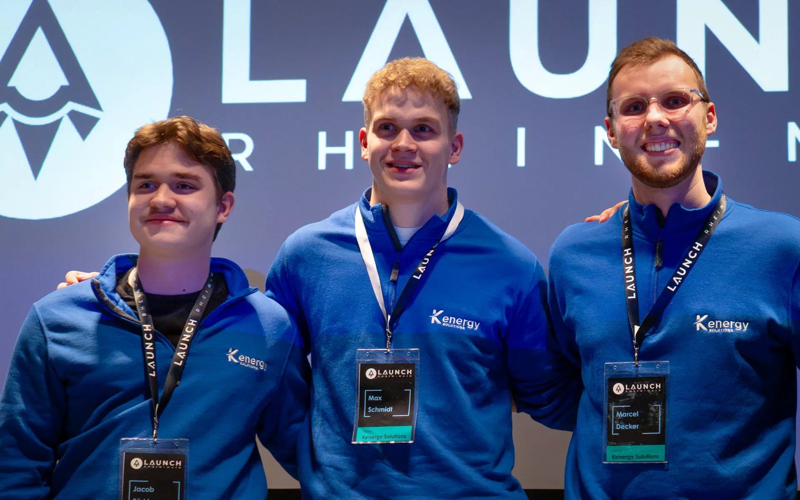 The three Kenergy Solutions founders: Jacob B&uuml;rkle, Max Schmidt and Marcel Decker